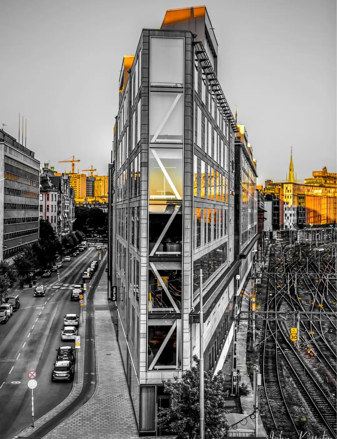 Vy över centrala Stockholm som representerar De2:s arbetsområde inom teknisk förvaltning.